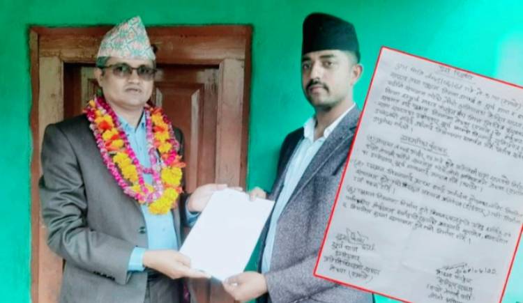 सूर्य थापालाई समर्थन गर्दै "हाम्रो नेपाली पार्टीका केन्द्रिय सदस्य पोखरेलको उम्मेदवारी फिर्ता