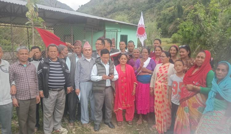 एमालेकोे मिसन (ग्रास रुट) अभियान अन्तर्गत प्युठान  नगरपालिका ९ मा कार्यक्रम सम्पन्न