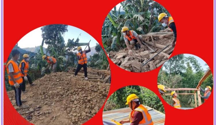 भुकम्प पीडित पश्चिम रुकुमबासीको सारथी बन्न पुग्यो,नेकपा एमाले प्युठान 