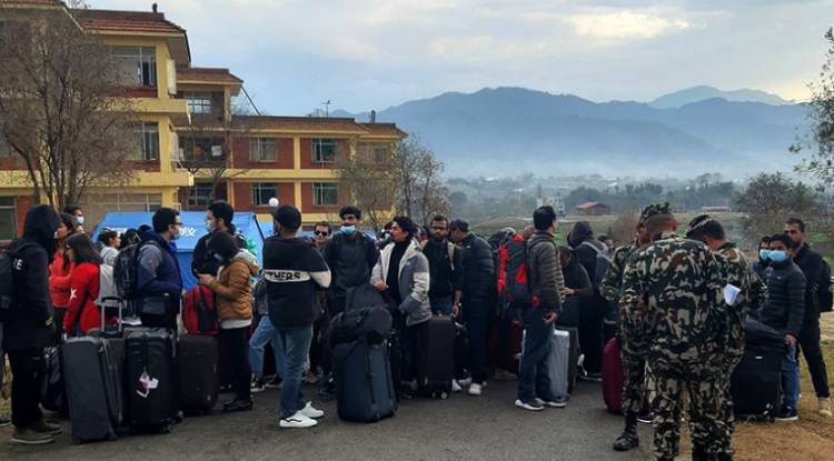 चीनबाट उद्धार ल्याइएका १ सय ७५ जनामा कोरोना भाइरस नभएको पुष्टि 