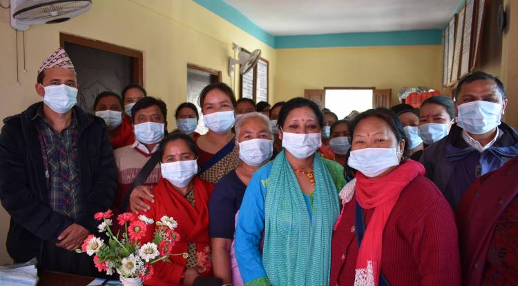 वडाबासीलाई मास्क प्रयोग गर्न  आग्रह 