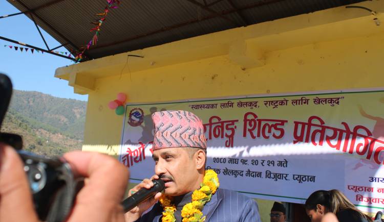 खेलाडी राष्ट्रको गहना हुन :मन्त्री थापा