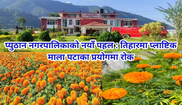 प्युठान नगरपालिकाको नयाँ पहल : तिहारमा प्लाष्टिक माला पटाका प्रयोगमा रोक