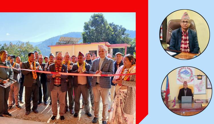 प्युठान नगरपालिकाद्वारा भुवनेश्वरी माविमा नवनिर्मित भवन हस्तान्तरण