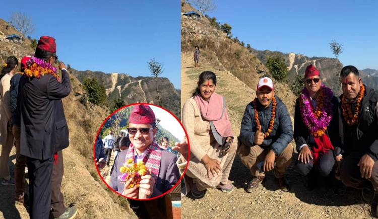 निवर्तमान सांसद सूर्य थापाले निरीक्षण गरे प्यूठान–मल्लरानी रणनीतिक सडकको प्रगति