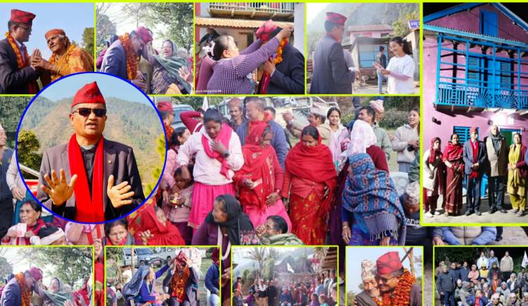 पीडा सुन्दै,आशा बन्दै : माण्डवीका ५ वटै वडामा सूर्य थापाको चुनावी सक्रियता