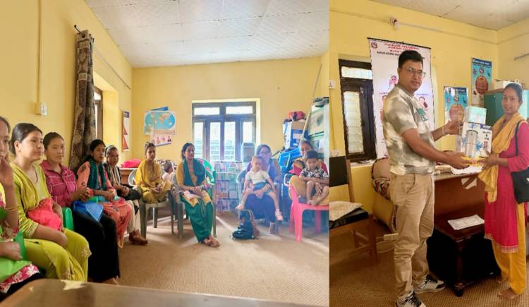 बाल पोषणमा उत्कृष्ट अभ्यास,मल्लरानी-३ को नमुना कार्यक्रम