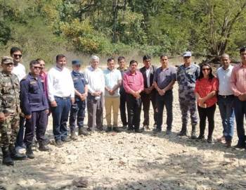 अर्घाखाँचीमा नदिजन्य पदार्थको अनुगमन 