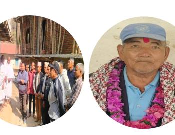 नेकपा एमाले प्युठान नपा- ९ द्वारा घर्तीको निवासमा श्रद्धाञ्जली कार्यक्रम