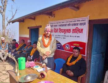 स्वरोजगार र आत्मनिर्भर बन्न सीप सिक्नु पर्छ : अध्यक्ष अधिकारी 