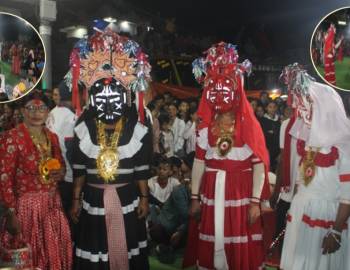 नेवार समुदायको ऐतिहासिक "भैरव नाच" प्युठानमा देखाइयो दर्शक बने "उत्साहित" (फोटो फिचर)