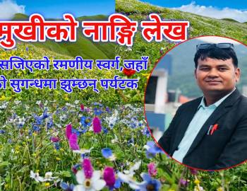 गौमुखीको नाङ्गि लेख : फूलले सजिएको रमणीय स्वर्ग,जहाँ फूलको सुगन्धमा झुम्छन् पर्यटक