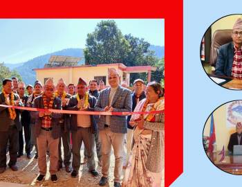 प्युठान नगरपालिकाद्वारा भुवनेश्वरी माविमा नवनिर्मित भवन हस्तान्तरण