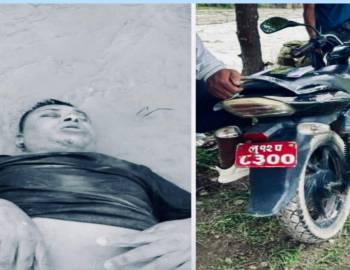 झिमरुक खोलाले बगाएको अवस्थामा ४२ वर्षीय राजेश सुनारको शव पकलामा फेला