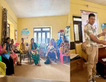 बाल पोषणमा उत्कृष्ट अभ्यास,मल्लरानी-३ को नमुना कार्यक्रम