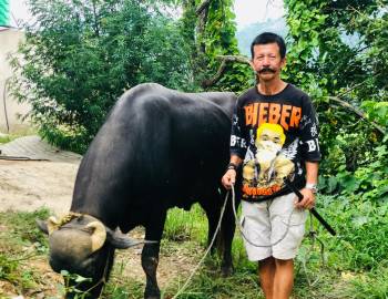 दुई छोरा र पत्नी गुमाए पनि राँगो डोर्‍याउँदै नातिको भविष्य कोर्दै छन् गोबिन्द राउत